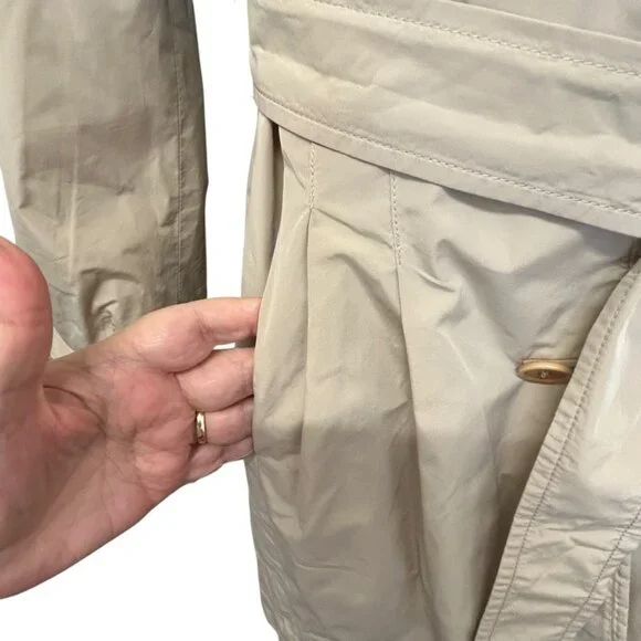 Banana Republic Beige Belted Trench Coat - XS Petite - Picture 5 of 8